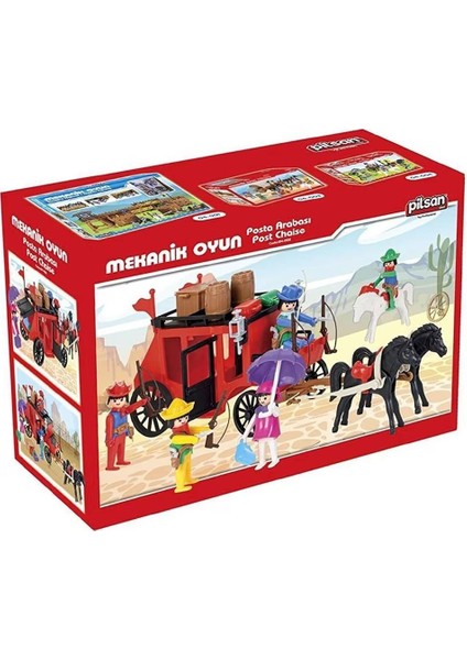 04 002 Mini Mekanik Seri 2 Posta Arabası -Pilsan Oyuncak