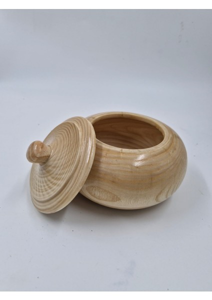 Ahşap Dekoratif Şekerlik 15 cm x 9 cm