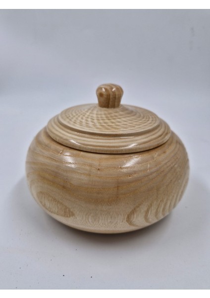 Ahşap Dekoratif Şekerlik 15 cm x 9 cm