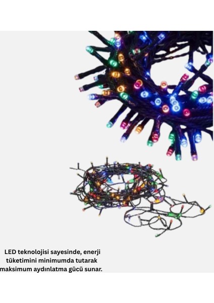 50 Ampullü 5 Metre LED Işık – 8 Modlu, Enerji Tasarruflu Dekoratif Aydınlatma fırsatları