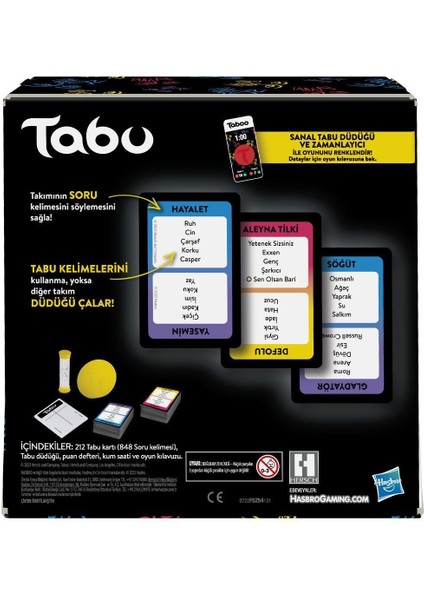 F5254 Hasbro Gaming - Tabu +13 Yaş fiyatları