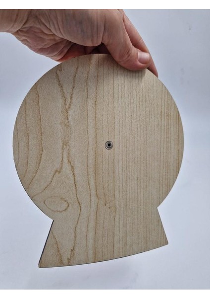 Ahşap Saatleri Öğreniyorum Montessori Eğitici Oyuncak Turuncu Renk 19 cm x 15 cm fırsatları