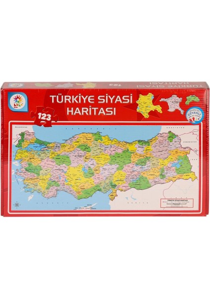 LSH002 Siyasi Harita Puzzle -Laçokids