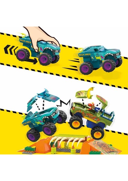 HKF89 Mega Hot Wheels® Mega-Wrex™ Dinozor Kemikli Aksiyon Sahası modelleri