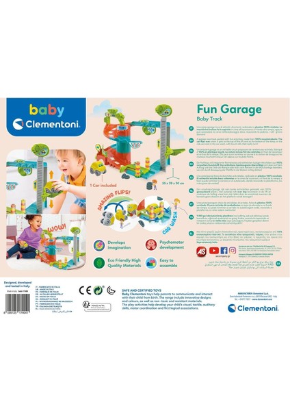17404 Baby Clementoni - Eğlenceli Garaj +3 Ay modelleri