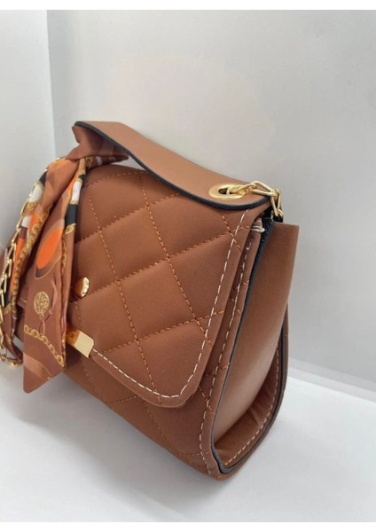 Kadın Fularlı Kapitone Desen El ve Omuz Çanta fiyatları