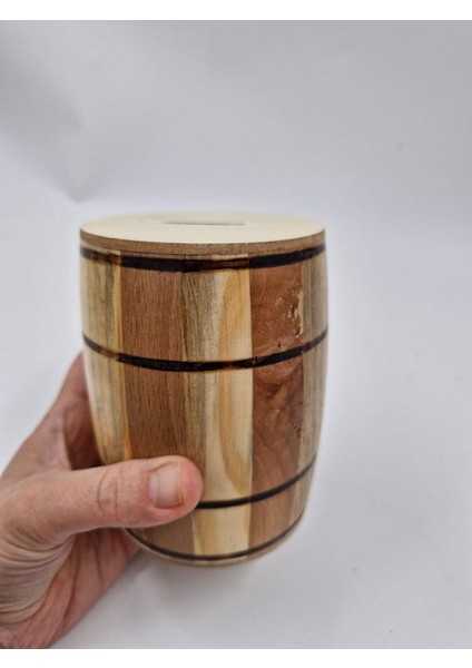 Ahşap Fıçı Kumbara
