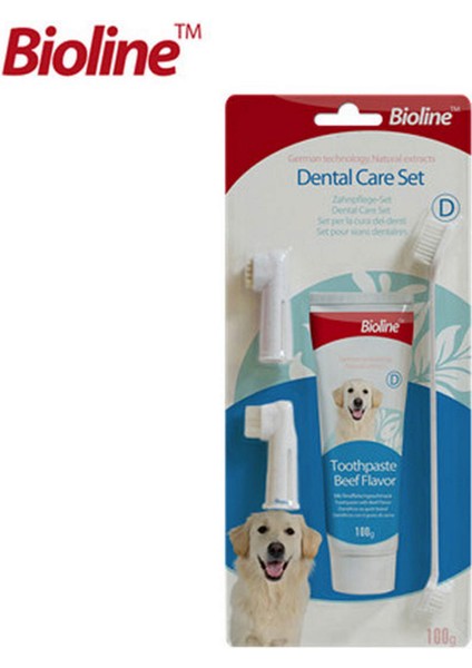 Zengezur Bioline Köpekler Için Ağız Temizleme Jeli ve Diş Fırçası Seti