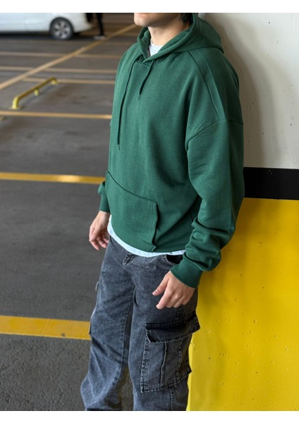 Unisex Oversize Kapüşonlu Kanguru Cepli Kordonlu Sweatshirt modelleri