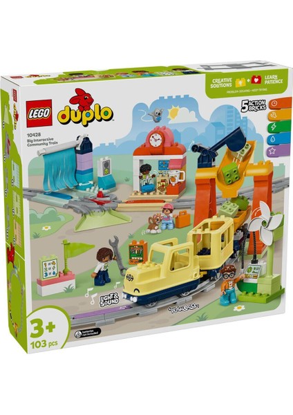 10428 LEGO Duplo Büyük Interaktif Mahalle Treni 103 Parça +3 Yaş