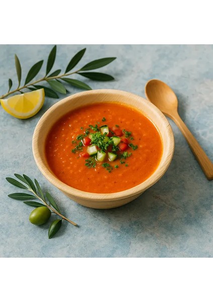 6 Adet Palmiye Yaprağı Çorba Kasesi Bowl Tabak 15CM