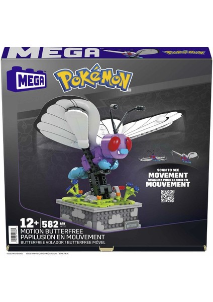 HKT22 Mega™ Pokémon™ Motion Butterfree 582 Parça +12 Yaş
