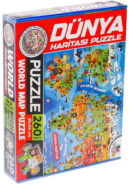 7375 Dünya Kültür Haritası Puzzle -Totteriq