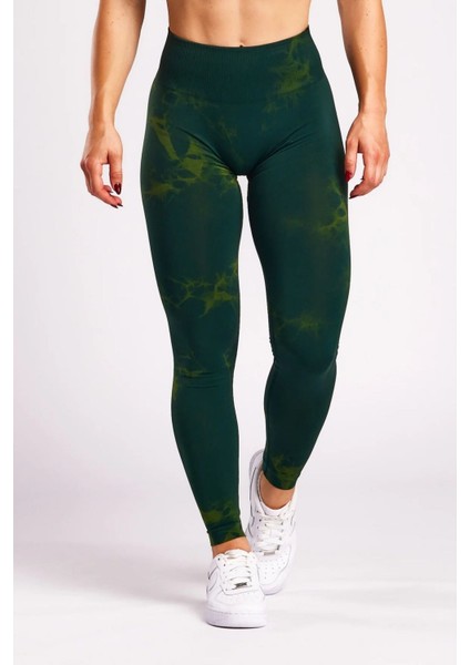 Seamless/dikişsiz Büzgülü Batik Tayt Yeşil fiyatları