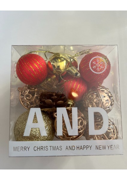 Yılbaşı Süsü 28' Li Karışık Süsler 28 Adet Set