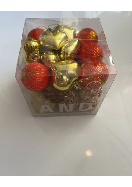 Yılbaşı Süsü 28' Li Karışık Süsler 28 Adet Set modelleri