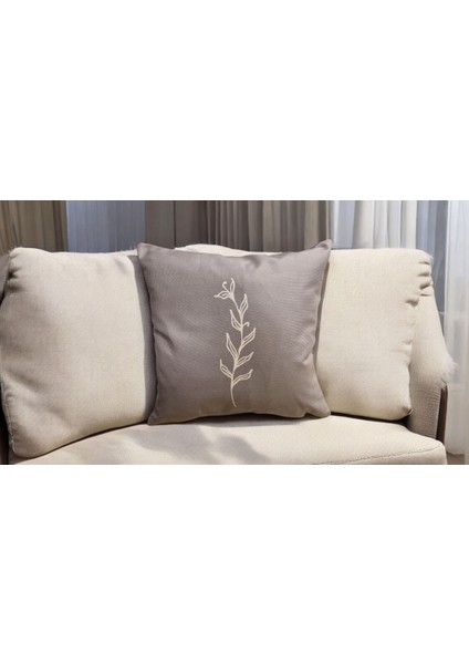 Çift Tarafı Premium Dizayn Desenli Kadife Pamuk Kırlent Kılıfı