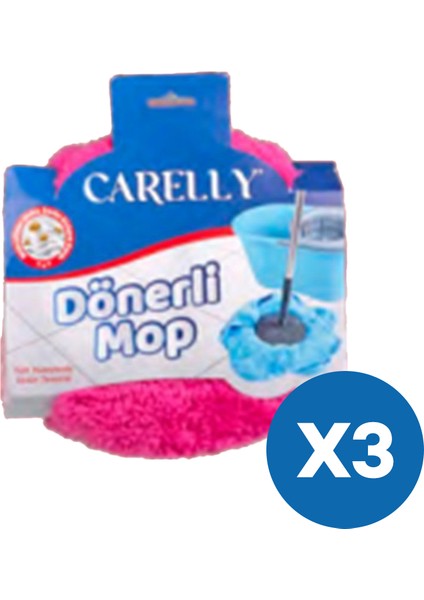 Mikrofiber Dönerli Mop (3'lü Paket)