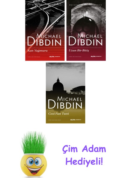 Michael Dibdin 3 Kitap Seti + Çim Adam Hediye