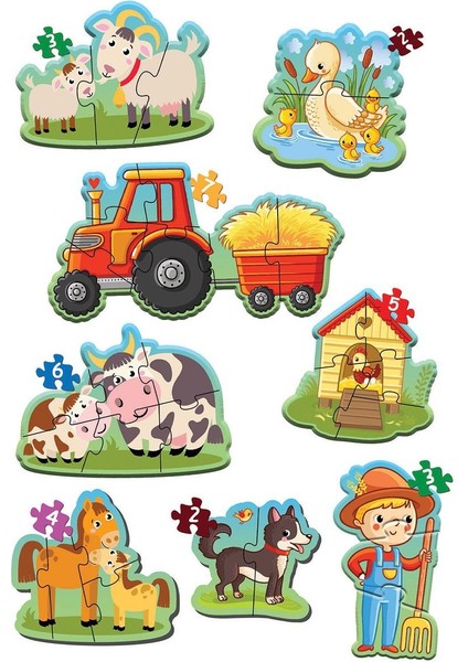 1734 Dıytoy, Baby Puzzle - Ilk Çiftlik Puzzle fiyatları