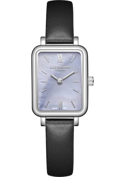 LC08208.351 Dikdörtgen Kadranlı Deri Kordon Metal Kasa 3 Atm Suya Dayanıklı Siyah Renk Kadın Kol Saati