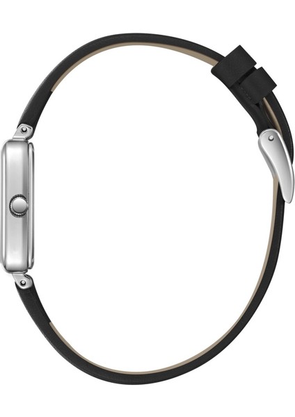 LC08208.351 Dikdörtgen Kadranlı Deri Kordon Metal Kasa 3 Atm Suya Dayanıklı Siyah Renk Kadın Kol Saati modelleri