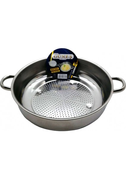 No-2 - 28CM Basık Süzek Metal Süzgeç (4887)
