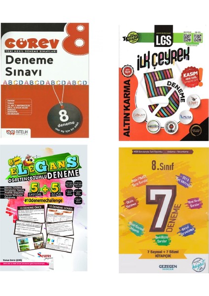 Nitelik - Altın Karma - Seans - Gezegen Yayınları 8. Sınıf Lgs Deneme Setleri