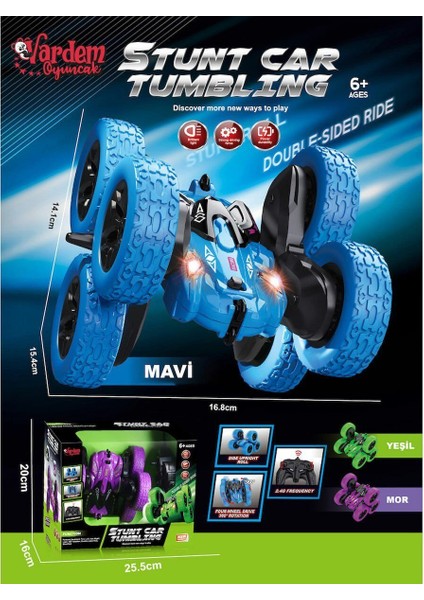 Hg6-03 Kumandalı Şarjlı 2.4 Ghz 6 Teker Akrobat Araba fiyatları