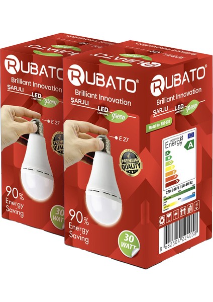 Şarjlı 30W LED Ampul (2'li Paket) fiyatları