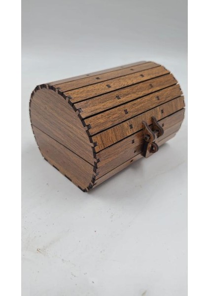 Ahşap Dekoratif Sandık Kutu Ceviz Desenli 12 cm x 10 cm x 8 cm fiyatları
