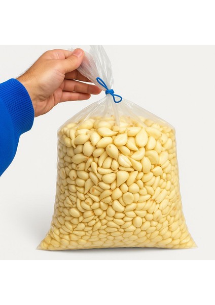 Soyulmuş Kastamonu Sarımsağı (Şoklanmamıştır Siparişten Itibaren Basınç ile Taze Soyulmaktadır)