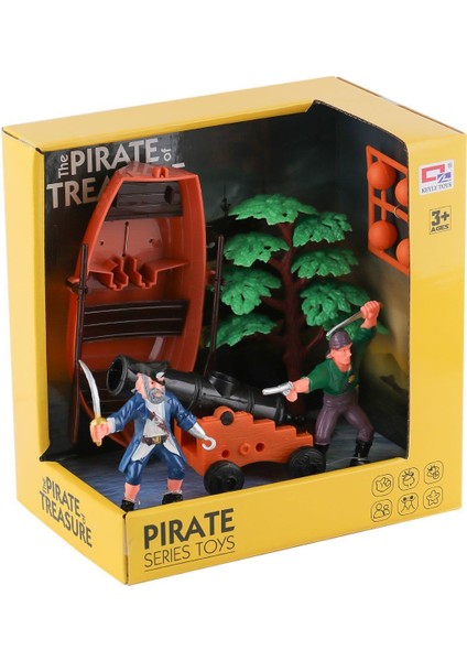 0807-27 Top Atan Kayıklı Korsan Seti -Birliktoys