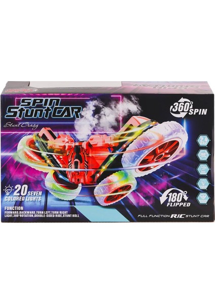 Hg-4-45 Kumandalı Işıklı Buharlı Stunt Spin Araba -Vardem Oyuncak modelleri