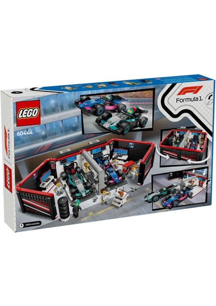 60444 LEGO City F1 Garajı ve Mercedes-Amg ve Alpine Arabaları 678 Parça +7 Yaş