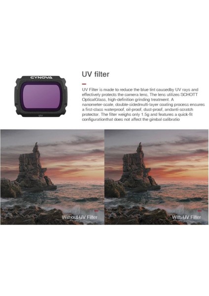 Djı Cynova Mavic Air 2 Lens Filtre - Uv fırsatları
