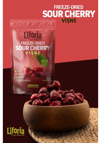 2’li Dondurularak Kurutulmuş Kuru Meyve - Sağlıklı Atıştırmalık - Ananas ve Vişne Kurusu Freeze Dried indirimleri
