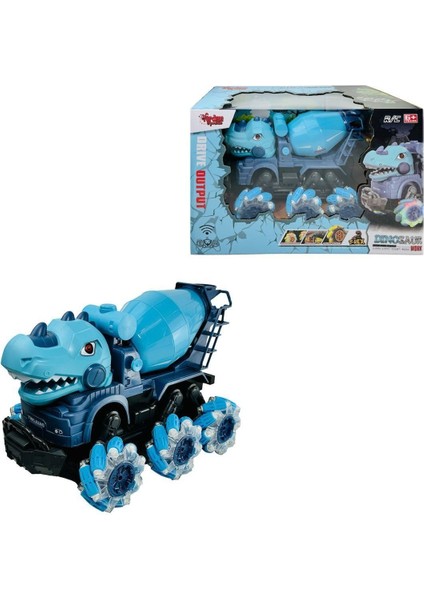 YJ-078-3 1:14 Uzaktan Kumandalı Full Fonksiyon 2.4g Dinozor Beton Mikseri -Vardem