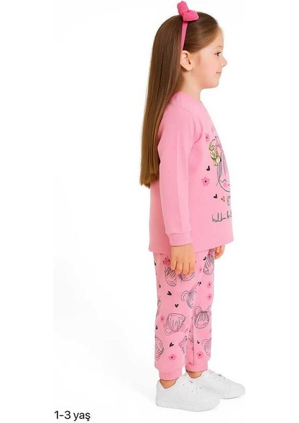 Pembe Çiçekli 1-3 Yaş Çocuk Alt Üst Takım fiyatları