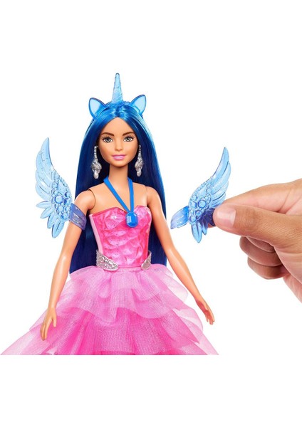 HRR16 Barbie Mavi Saçlı Prenses Bebek