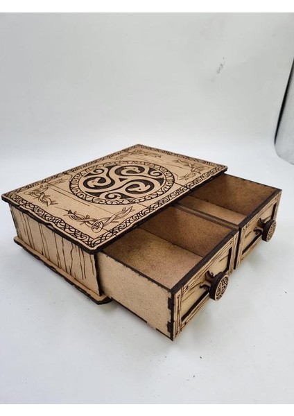 Ahşap Dekoratif Iki Çekmeceli Kutu 20 cm x 12 cm x 8 cm fırsatları