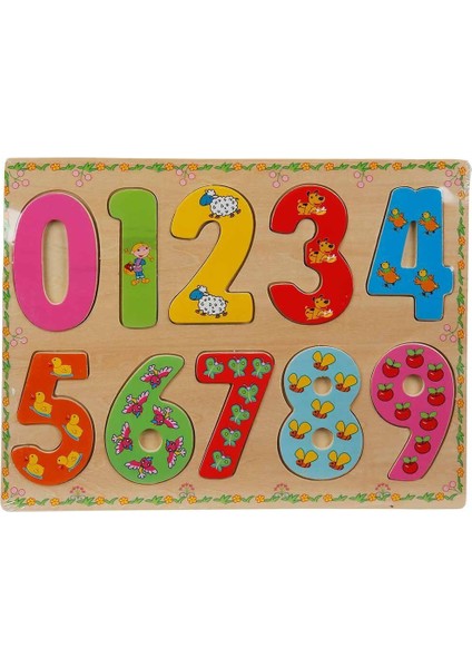 5215 -Wooden Puzzle Numbers 10 Parça