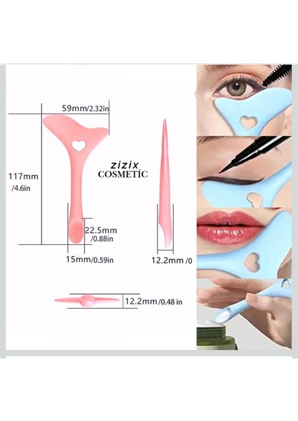 Rimel Çekme Eyeliner Çekme Aparatı Seti – Maskara Kalkanı Bulaşma Önleyici Göz Makyaj Yardımcı Seti fiyatları