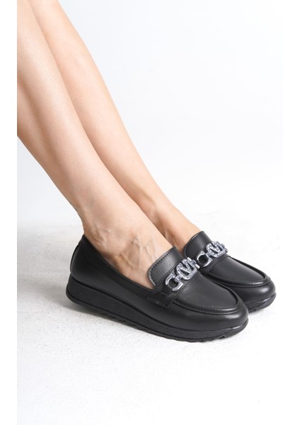 Anna Ortopedik Rahat Taban Toka Detaylı Klasik Kadın Babet Anne Ayakkabısı Cst - Siyah fiyatları