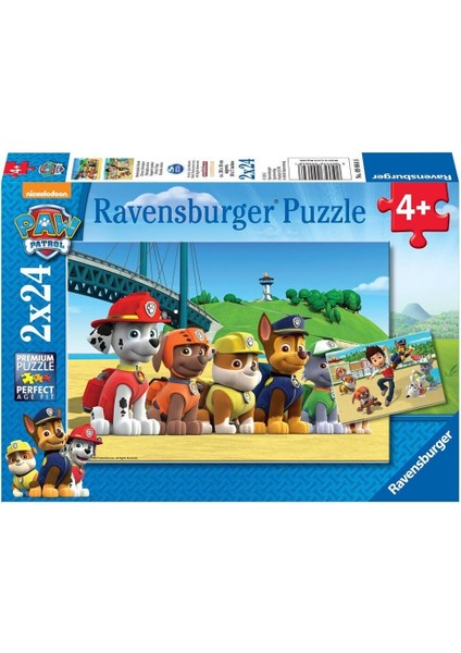 90648 Paw Patrol 2X24 Parça Ravensburger Puzzle