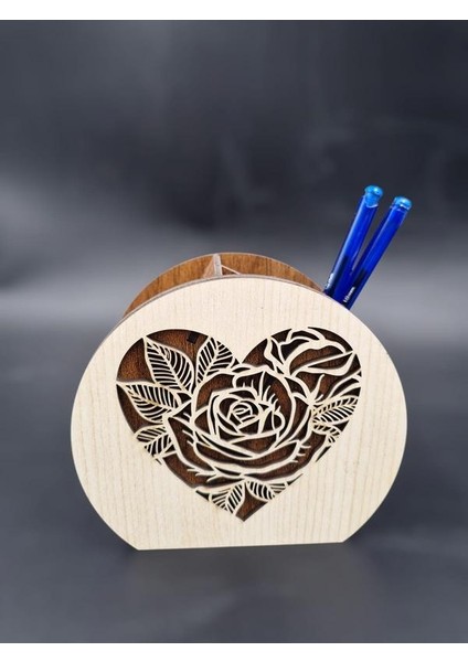 Ahşap Öğretmenler Günü Hediyesi Masaüstü Dört Gözlü Kalemlik Organizer (Yazı Özelleştirilebilir) fiyatları