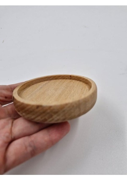 Ahşap Dekoratif Doğal Bardak Altlığı 6 Adet modelleri