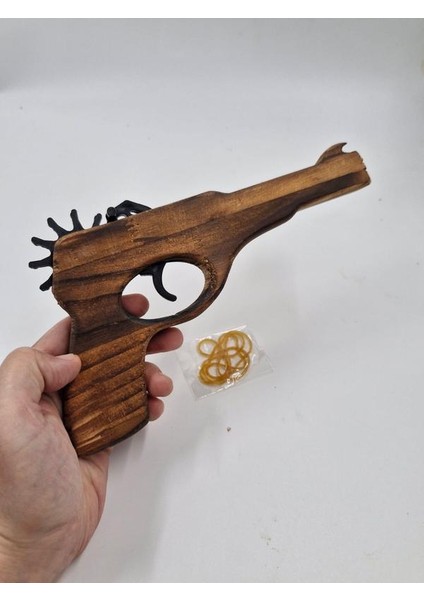 Ahşap Lastik Atan Tabanca
