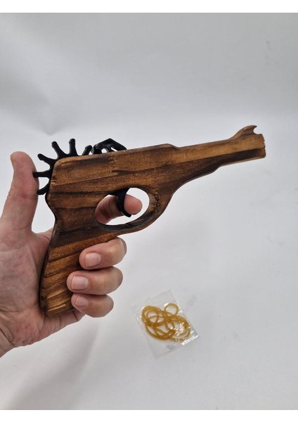 Ahşap Lastik Atan Tabanca