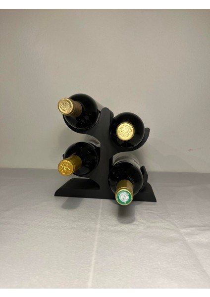 Tree Winerack 4’lü Şaraplık / Modern Tasarım / Dekoratif Şarap Standı modelleri